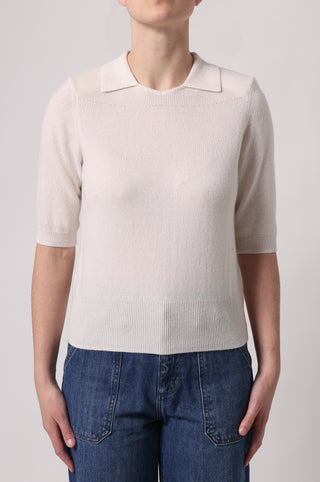 Cashmere Short Sleeve Polo
