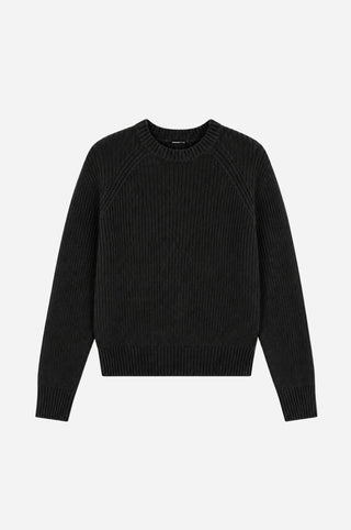 Cotton Shaker Stitch Crew Neck
