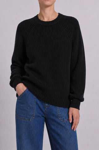 Cotton Shaker Stitch Crew Neck