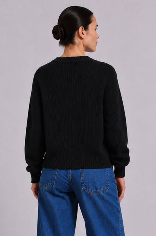 Cotton Shaker Stitch Crew Neck