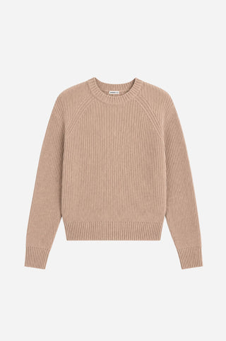 Cotton Shaker Stitch Crew Neck