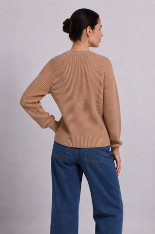 Cotton Shaker Stitch Crew Neck