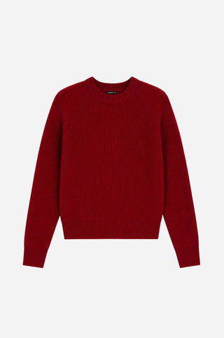 Cotton Shaker Stitch Crew Neck