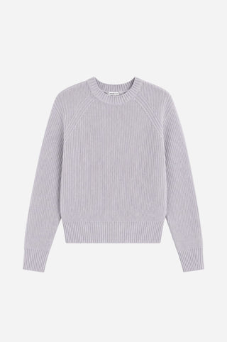 Cotton Shaker Stitch Crew Neck