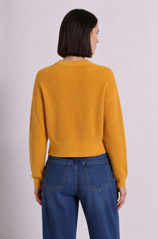 Cotton Shaker Stitch Crew Neck