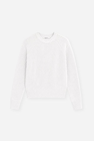 Cotton Shaker Long Sleeve Crew Neck