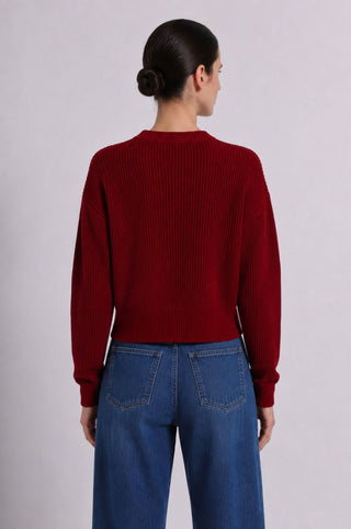 Cotton Shaker Stitch Crew Neck