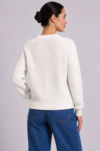 Cotton Shaker Stitch Crew Neck