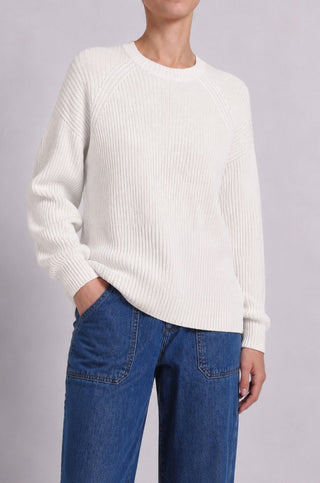 Cotton Shaker Stitch Crew Neck