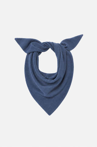 Cashmere Neckerchief Scarf with Eyelash Fringe