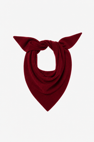 Cashmere Neckerchief Scarf with Eyelash Fringe