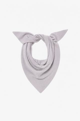 Cashmere Neckerchief Scarf with Eyelash Fringe