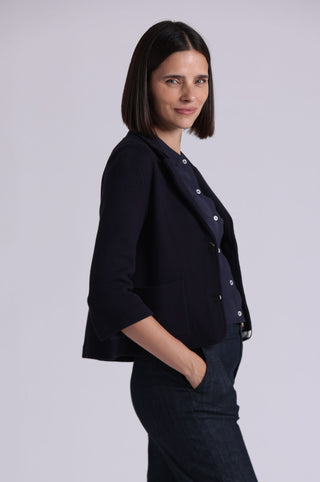 Viscose Blend Shrunken Blazer