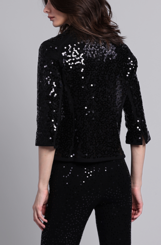 Paillette Sequin Shrunken Blazer