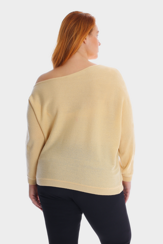 Plus Size Cashmere Off the Shoulder Top