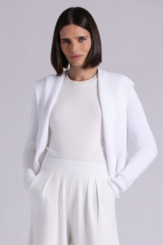 Cotton Shaker Hooded Flyaway Cardigan