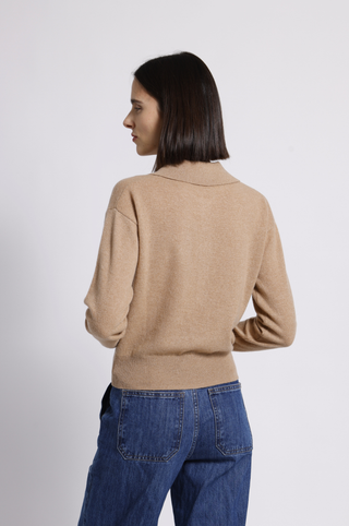 Cashmere Henley Polo with Pocket