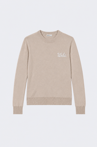 Cotton Cashmere "Wela" Embroidery Crew