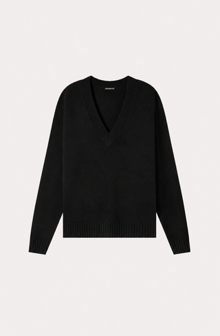 Cashmere Long and Lean V Neck