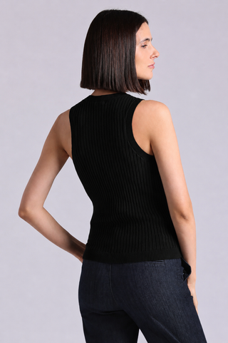 Viscose Ribbed Pointelle Tank Top