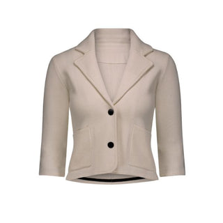 Cotton Blend Shrunken Blazer