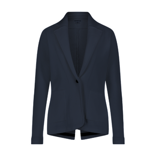 Cotton Blend Fitted Blazer