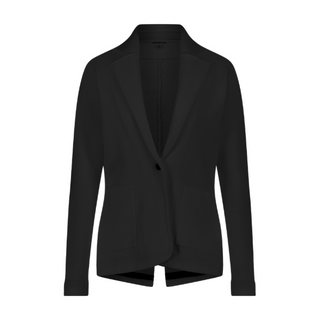 Cotton Blend Fitted Blazer