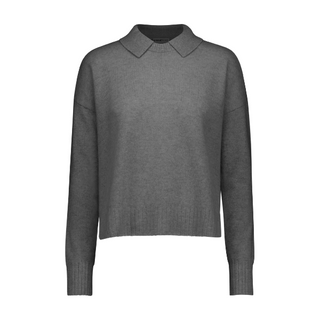 Cashmere Crew Neck Pullover with Collar