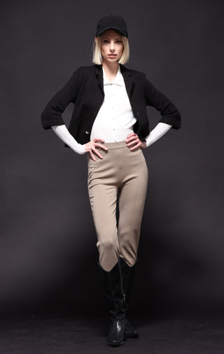 Viscose Blend Tapered Pants