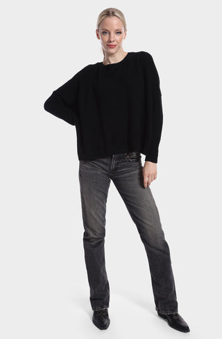 Cashmere Long Sleeve Cropped Crew