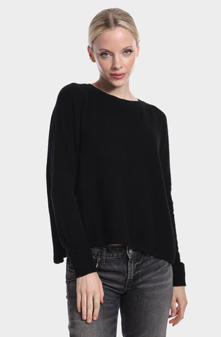 Cashmere Long Sleeve Cropped Crew