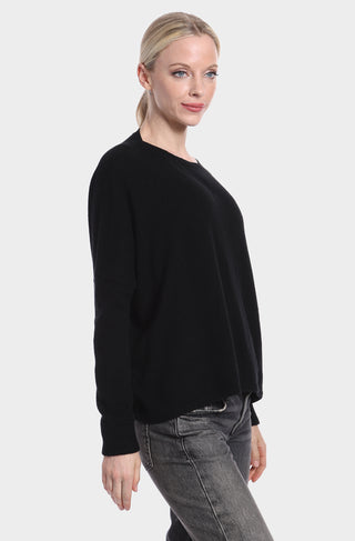 Cashmere Long Sleeve Cropped Crew