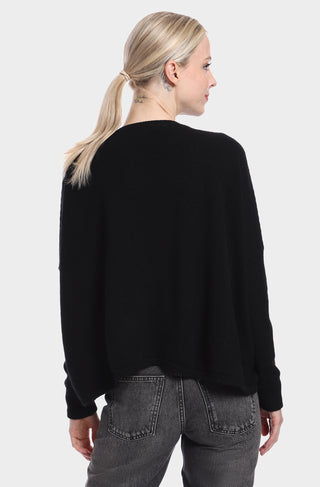 Cashmere Long Sleeve Cropped Crew