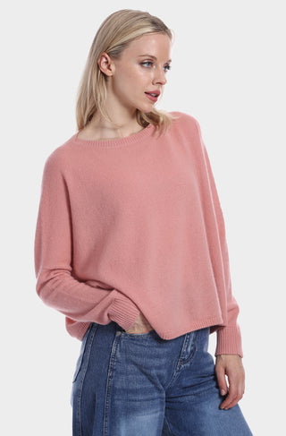 Cashmere Long Sleeve Cropped Crew