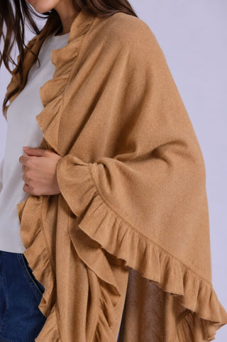 Cashmere Ruffle Shawl