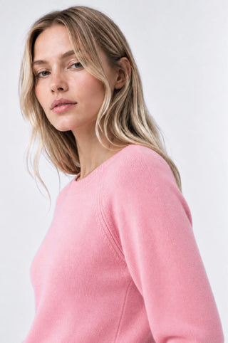 Cashmere 9gg Long Sleeve Shrunken Crew
