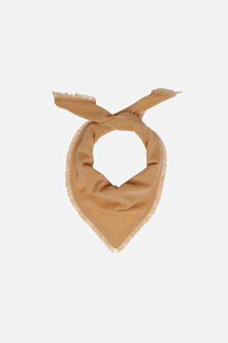 Cashmere Neckerchief Scarf with Eyelash Fringe
