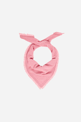Cashmere Neckerchief Scarf with Eyelash Fringe