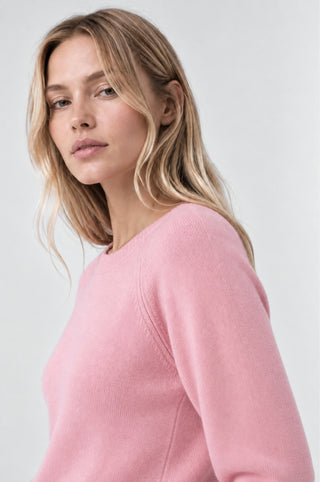 Cashmere 9gg Long Sleeve Shrunken Crew
