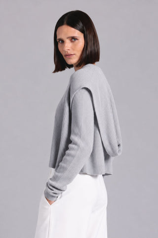 Cotton Shaker Hooded Flyaway Cardigan