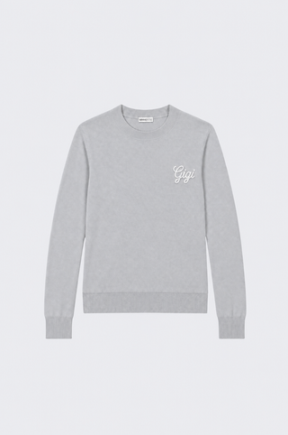 Cotton Cashmere "Gigi" Embroidery Crew