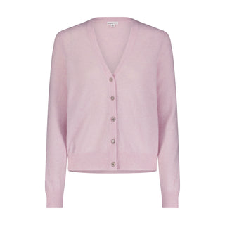 Cashmere Novelty Button Cardigan - Dior Pink