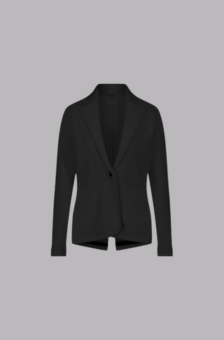 Cotton Blend Fitted Blazer