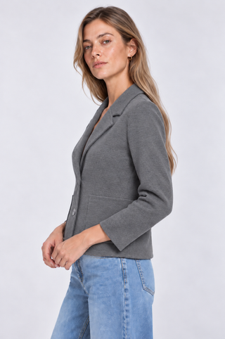 Viscose Blend Shrunken Blazer