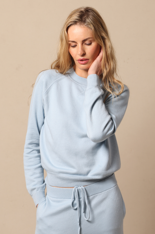 Supima Cotton Cashmere Raglan Sleeve Sweatshirt