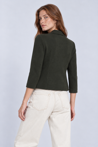 Viscose Blend Shrunken Blazer