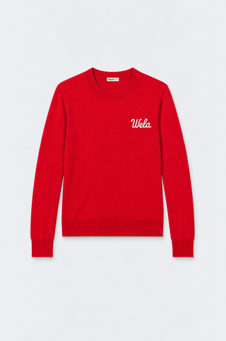 Cotton Cashmere "Wela" Embroidery Crew