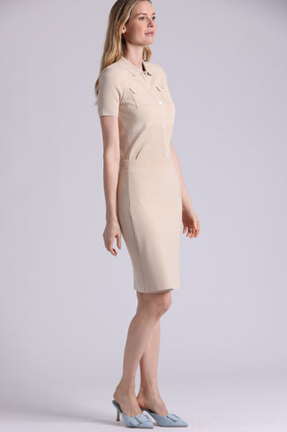 Viscose Overlap Panel Skirt