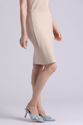 Viscose Overlap Panel Skirt