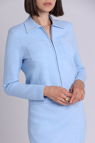 Viscose Zip Front Jacket